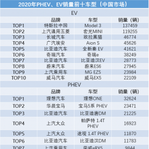 盘点2021年上市的58款新能源汽车 纯电/插混平分秋色 合资车 ... ...