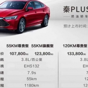 比亚迪秦PLUS真香！续航高达1245km，油耗低至3.8L