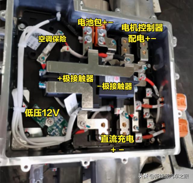 电动车高压充配电总成结构拆解分析