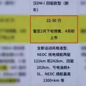 NEDC续航最高1300+KM？比亚迪旗舰车汉DM-i终于要来啦