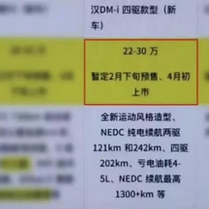 20万内能买近5米 油耗4L出头的比亚迪汉DM-i？期待上市