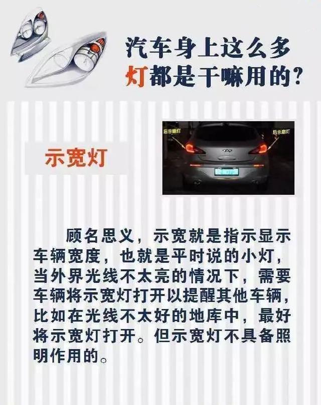 汽车上的灯光怎么用？汽车九种灯光的使用技巧及重要作用详解！