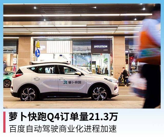 萝卜快跑Q4订单量21.3万，百度自动驾驶商业化进程加速