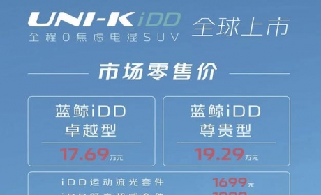 长安UNI-K iDD正式上市 顶配仅19.29万元 除出色的品价比还有什么？