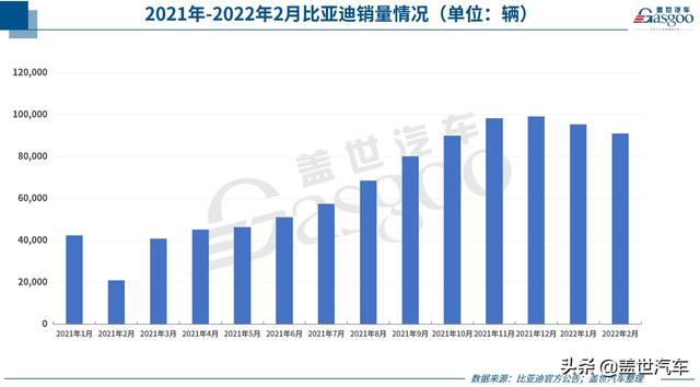 31家车企2月销量一览：比亚迪、理想“能打”