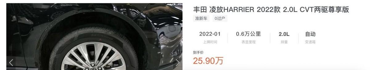 丰田凌放上市半年，途观L中配落地25万元内，该买谁？