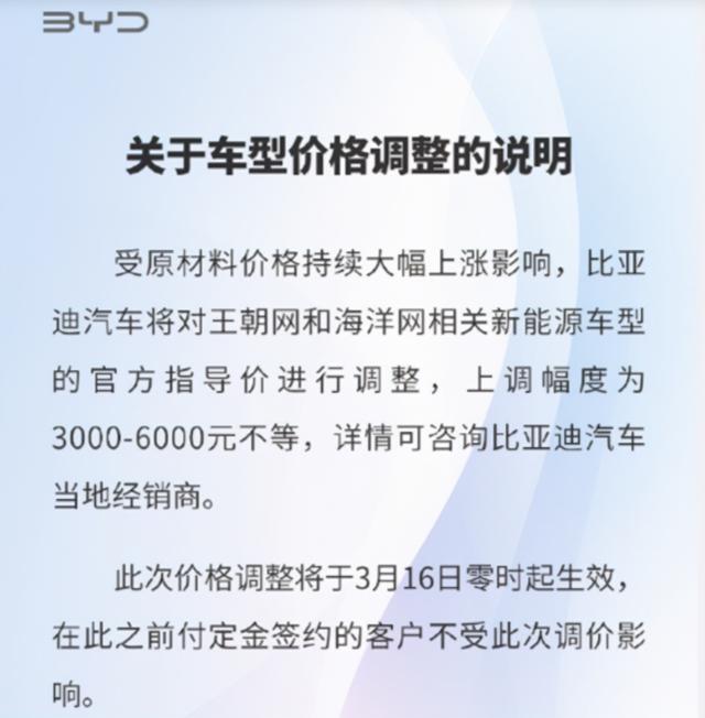 傲慢还是无奈？揭开比亚迪涨价背后的深意：涨价是为更好地降价！