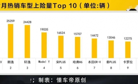 热销品牌/车型上险量Top 10：自主崛起，两个榜单均占四席