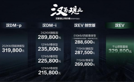 21.58-32.98万元，总有一款比亚迪汉适合你？