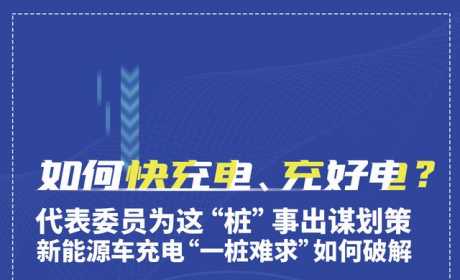 充电桩不容易找、充电等待时间过长……两会上代表委员为充电桩优化出谋划策