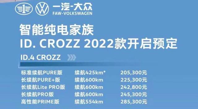 大众ID.4 CROZZ纯电型SUV全新发布！到底有什么实力