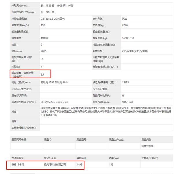 新款吉利嘉际实车曝光，车身加长120mm，6/7座布局，换装1.5T动力