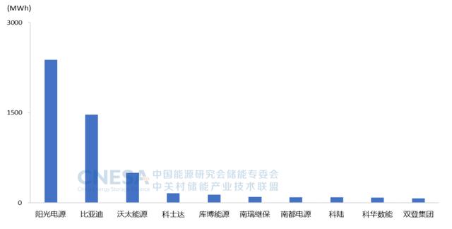 2021年中国储能技术供应商排行榜出炉 宁德时代和阳光电源实力强