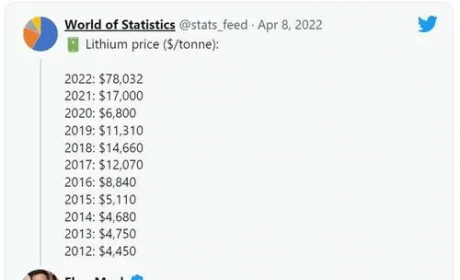 锂价成本上涨 马斯克称特斯拉未来或将自主开发矿造锂