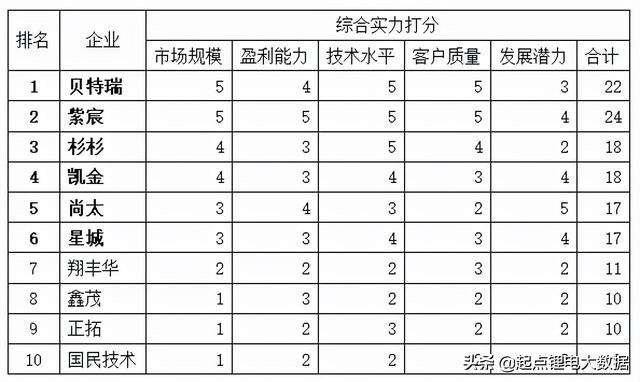 2021H1中国锂电负极材料TOP10