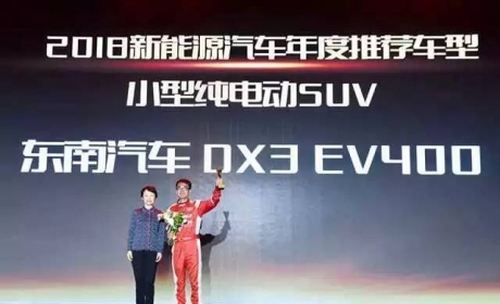 东南DX3 EV荣膺年度总冠军！2018年中国新能源汽车大赛 ...