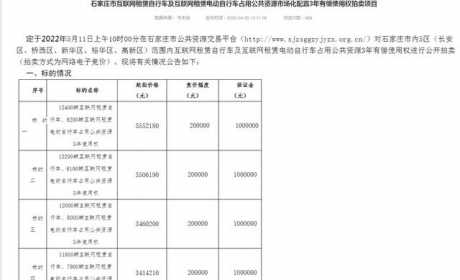 共享电单车“价高者”准入？业内担忧引发恶性竞争