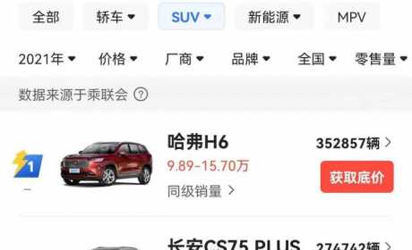 年终奖不知道怎么花？2021年SUV十强公布，照着买不会错