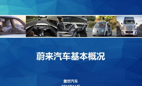 「造车新势力企业盘点」10张PPT带你了解蔚来汽车