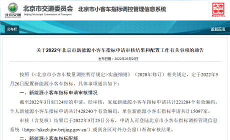 明天公布结果！北京5个家庭“抢”1个新能源车指标，现在申请 ... ...