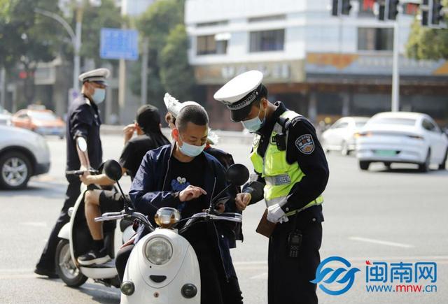 漳州公安交警开展中心城区交通秩序大整治