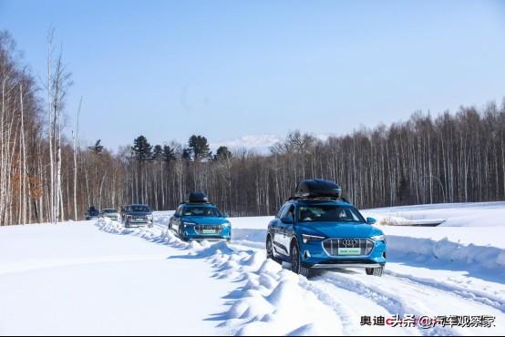 e-quattro+空气悬架果然强大，长白山试驾奥迪e-tron