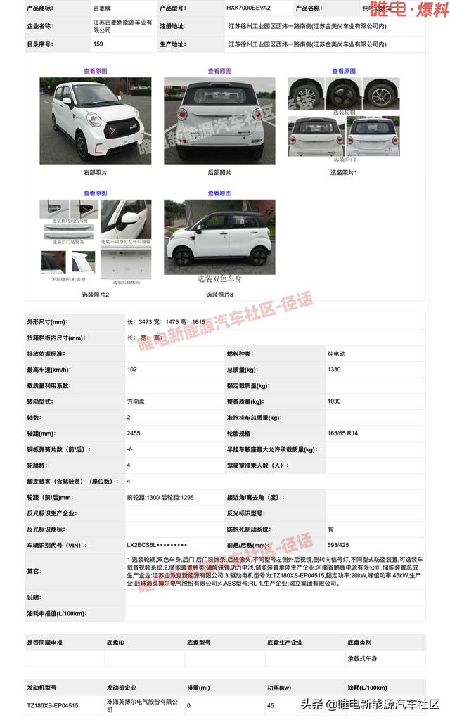 比亚迪全新e6、国产大众ID.4、国产双电机Model3，新车公示惊喜多