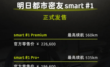 18.16万元起，smart精灵#1正式上市