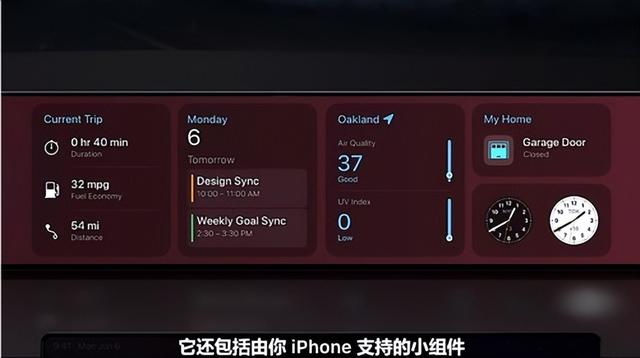 iOS 16的CarPlay功能升级 汽车大屏更智能