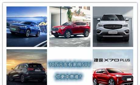 10万家用SUV 自主合资共8款 你更喜欢哪一款？