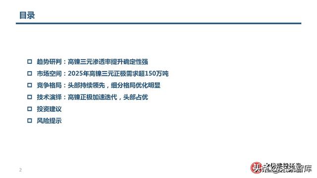 锂电池高镍三元正极行业研究：心驰神往，渐入佳境