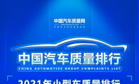 2021年小型车质量排行正式发布