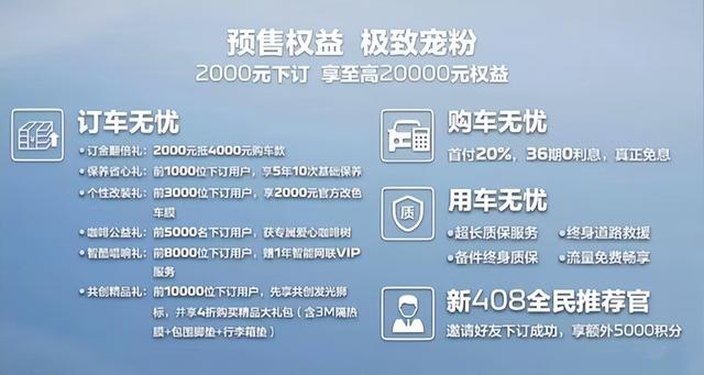 新狮标、新面貌 东风标致新408预售10.57万起