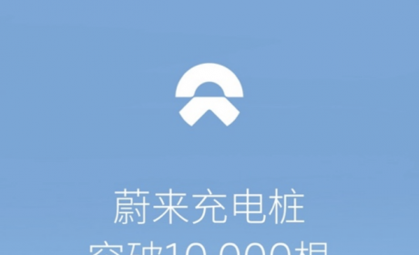 关注 | 蔚来充电桩突破10000根，共覆盖269座城市