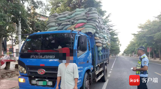 这些货车超载拉货被曝光！海南交警：货车超载危害大，持续严查