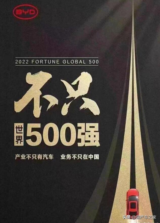 比亚迪入榜世界500强，成功绝非偶然