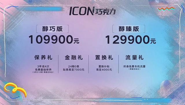 10.99万-12.99万元，换“4”上市，吉利ICON巧克力该买哪个配置？