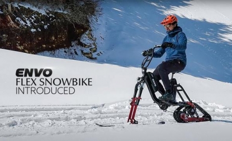 Envo推出仅售3273美元的Flex Snowbike雪地电动自行车