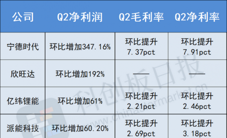 锂电池半年报陆续发布：盈利拐点显现 储能规模效应待释放