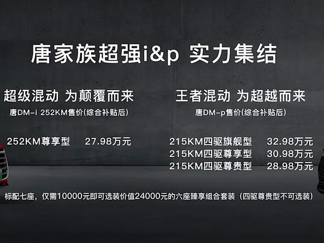 起售28.98万元 4.3秒破百 超强混动加持 比亚迪唐DM-p正式上市