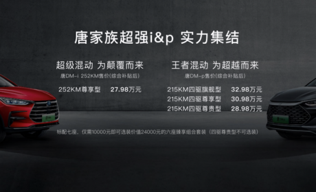 比亚迪唐DM-p上市！售价28.98-32.98万，4.3s破百的混动SUV