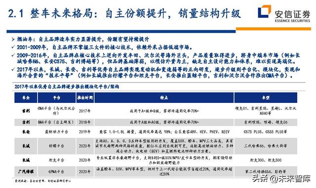 汽车行业深度研究及投资策略：技术路线、格局、盈利、竞争、车企