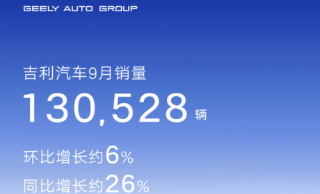 数读 | 吉利9月销量突破13万辆，子品牌全员增长，新能源渗透率30%