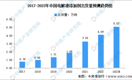 2023年中国锂电池电解液添加剂出货量及发展趋势预测分析