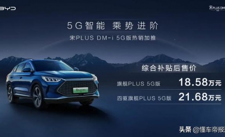 增5G网络，配燕飞利仕音响，比亚迪宋PLUS DM-i