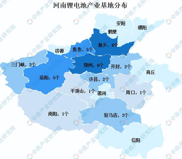 2023年河南锂电池产业分布情况：郑州新乡锂电基地最多（图）