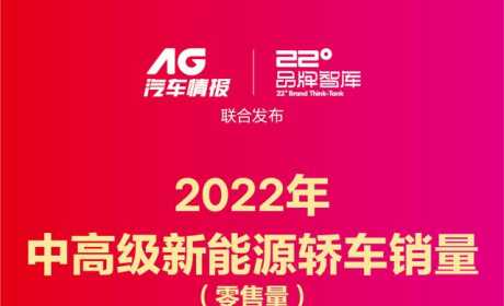 2022中高级新能源轿车销量前十：汉一枝独秀，BBA颜面扫地