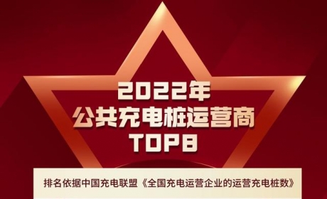 公共充电桩数量世界第一！2022年公共充电运营商TOP8有哪些？